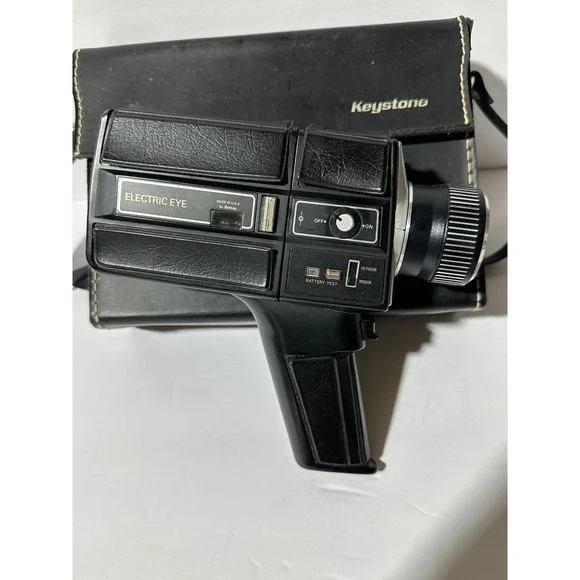 Vintage Keystone XL204 Electric Eye Movie Camera with Case Untested parts only - Picture 3 of 7